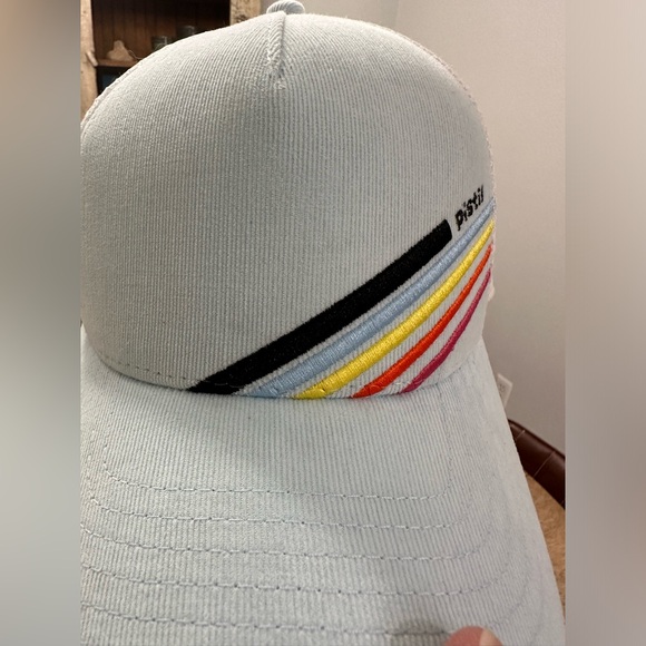 Pistil Kobie Mesh Snap Back Trucker Hat LIGHT BLUE - Picture 6 of 11